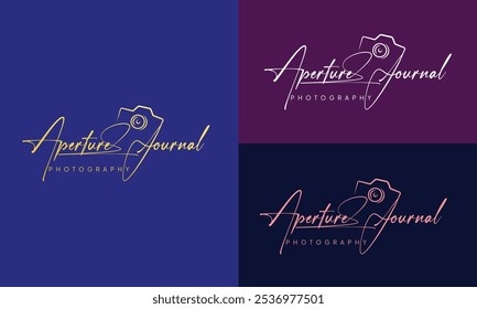 Camera photography logo icon vector template