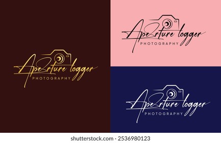 Camera photography logo icon vector template photography logo design 