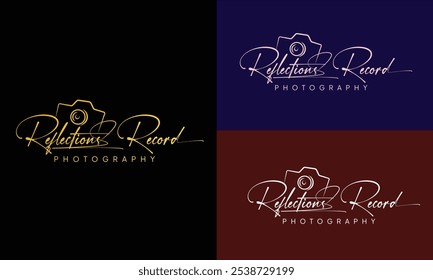 Camera photography logo icon vector template 