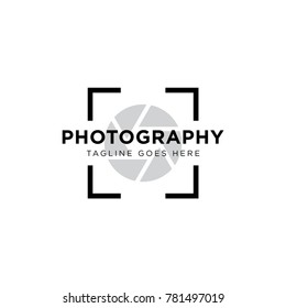 camera photography logo icon vector template