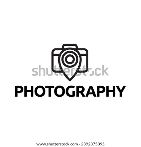 camera photography logo icon vector template isolated on white background