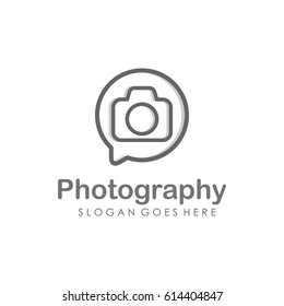 Camera and Photography logo illustration full vector