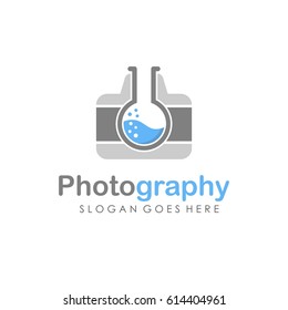 Camera and Photography logo illustration full vector