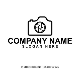 Camera photography logo, photo studio logo, simple modern minimalist photography logo design, camera icon, design photography logo, camera lens icon, creative photography icon