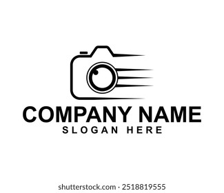 Camera photography logo, photo studio logo, simple modern minimalist photography logo design, camera icon, design photography logo, camera lens icon, creative photography icon