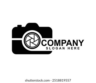 Camera photography logo, photo studio logo, simple modern minimalist photography logo design, camera icon, design photography logo, camera lens icon, creative photography icon