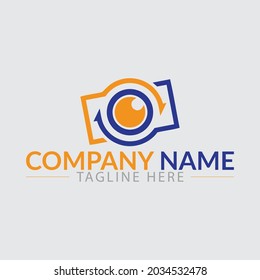 camera photography logo studio. Camera Photography logo template vector icon illustration design