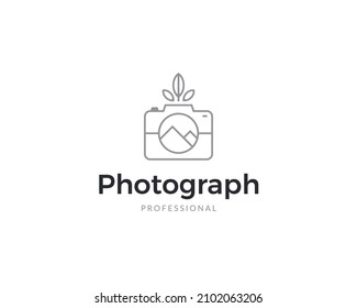 Camera photography logo template. Professional photography studio logo design