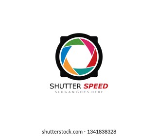 Camera Photography logo template vector icon illustration design 