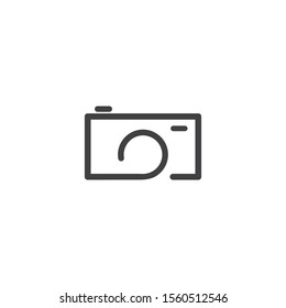 Camera Photography logo template vector icon illustration design 