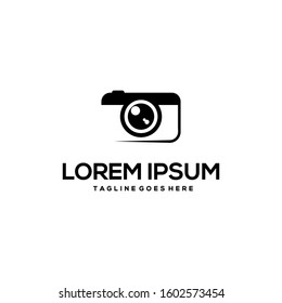 camera photography logo. vector illustrator