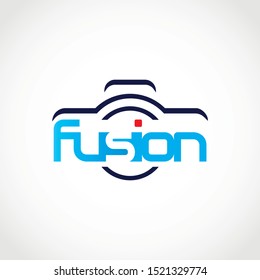 camera photography logo vector template