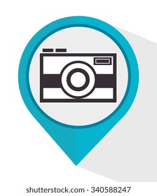Camera and photography media graphic design, vector illustration eps10