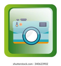 Camera and photography media graphic design, vector illustration eps10