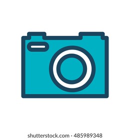 camera photography retro desing isolated