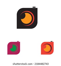plantilla de diseño de vectores de iconos de conjunto de fotografía de cámara