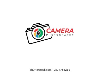 camera photography shutter logo icon vector template. vector illustration.