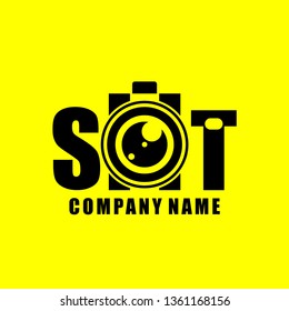 camera photography simple logo or icon vector design template. silhouette of photography. business identity. brand symbol