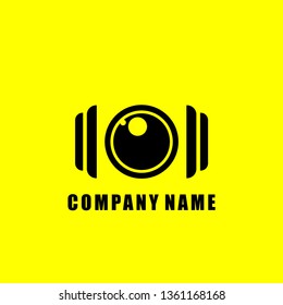 camera photography simple logo or icon vector design template. silhouette of photography. business identity. brand symbol