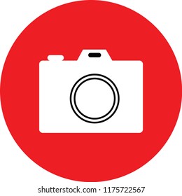 Camera photography vector icon
