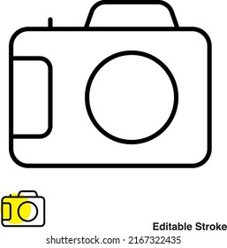 Camera Photography Vector Line Icon