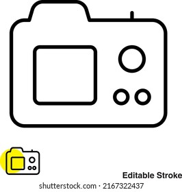 Camera Photography Vector Line Icon