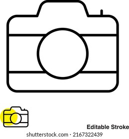 Camera Photography Vector Line Icon