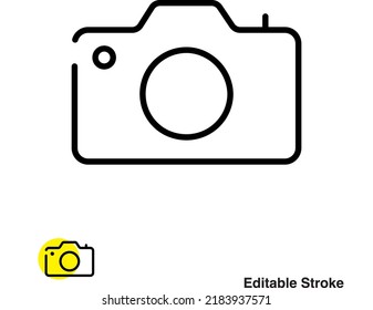Camera Photography Vector Line Icon