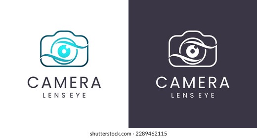 camera photograpy logo design concept