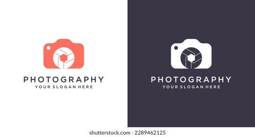 camera photograpy logo design concept