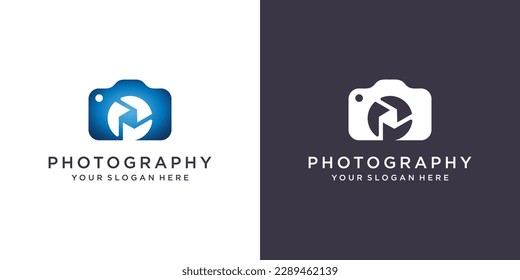 camera photograpy logo design concept