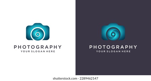 camera photograpy logo design concept