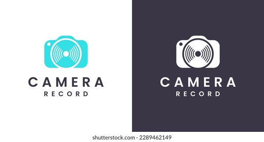 camera photograpy logo design concept