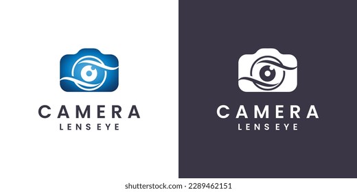 camera photograpy logo design concept