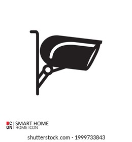Camera picture. Vector image of smart home interface icon.