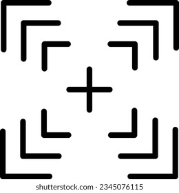 Camera Picture Zoom Outline Icon