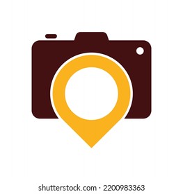 Camera Point vector Logo design illustration. Photo Spot logo designs concept vector illustration,. photography logo designs