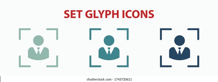 Camera portrait mode icon stock vector illustration flat design