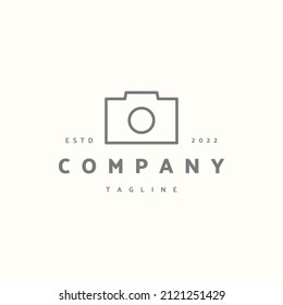 Camera premium icon sign symbol. Hipster vintage logo design vector illustration