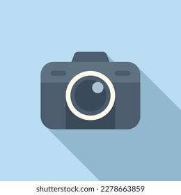 Kamera-Privatsphäre Symbol, flacher Vektorgrafik. Datenschutz. Sichere persönliche Daten