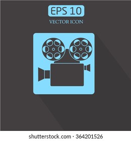 camera. projector. vector icon.