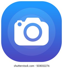 Camera Purple - blue circular UI/UX App Icon / Logo Design