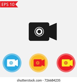 Camera rec icon Vector.