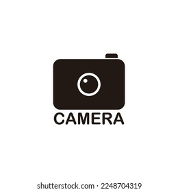 Camera, rec, photo geometric symbol simple logo vector