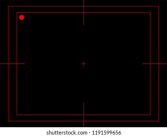 Camera record background 4K size. Vector.