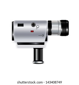 camera recorder isolated on white background