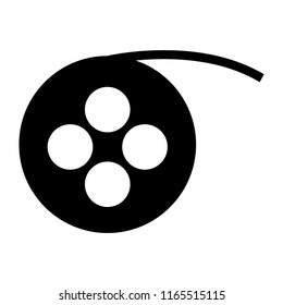 camera recording to make film vector icon