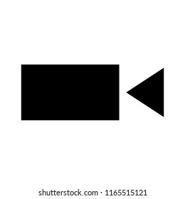 camera recording to make film vector icon