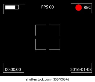 Camera Recording Screen(vector)