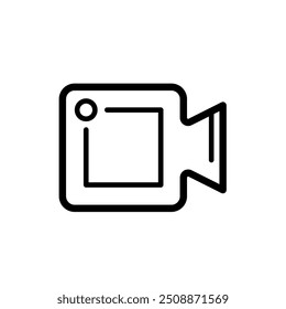 câmera, gravação - ícone de vetor